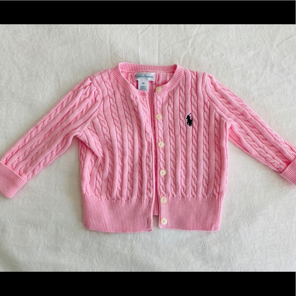 Ralph Lauren Cable Knit Sweater 9m NWOT Polo Baby